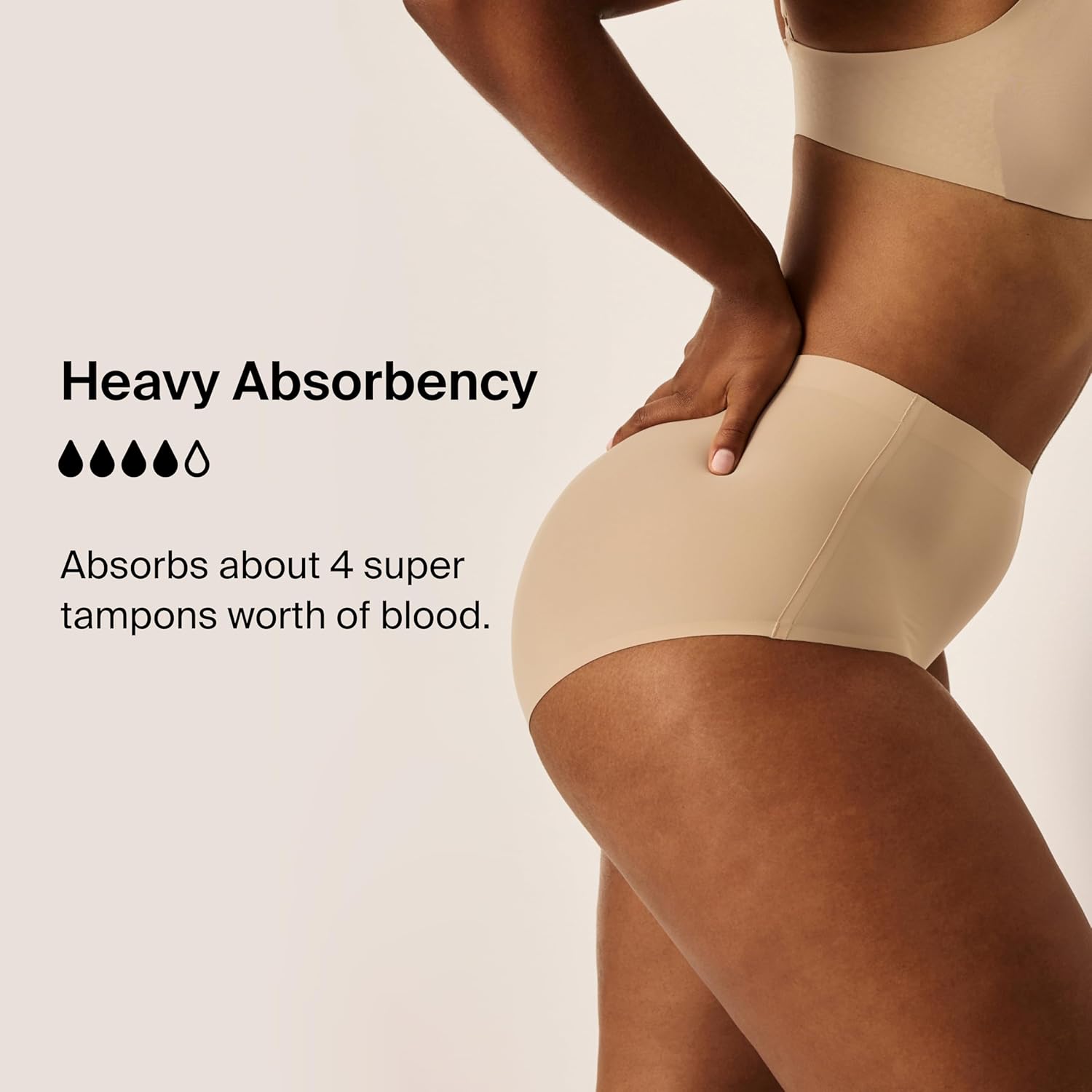 KNIX Super Leakproof High Rise Period Underwear for Women, Machine Washable, Reusable (1 Pack) - Image 3