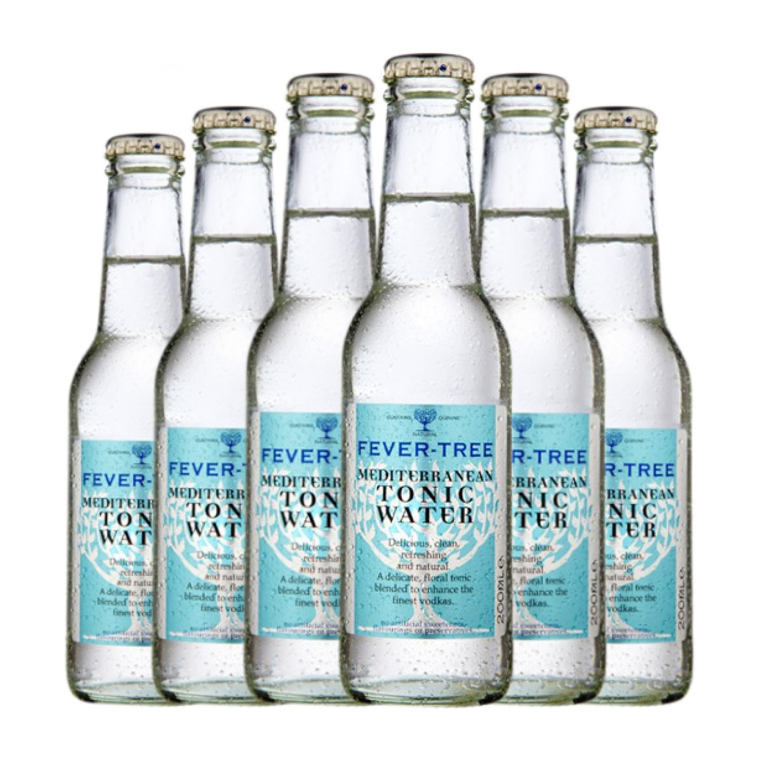 Refrescos y Mixers Fever-Tree Mediterranean Tonic Water Botellín 20 cl (Caja de 6 Botellín de 20 cl)