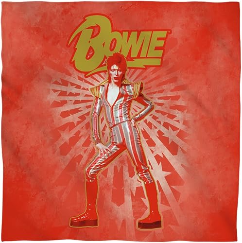 Trevco David Bowie Stars Bandana (21 x 21 pulgadas), Varios color
