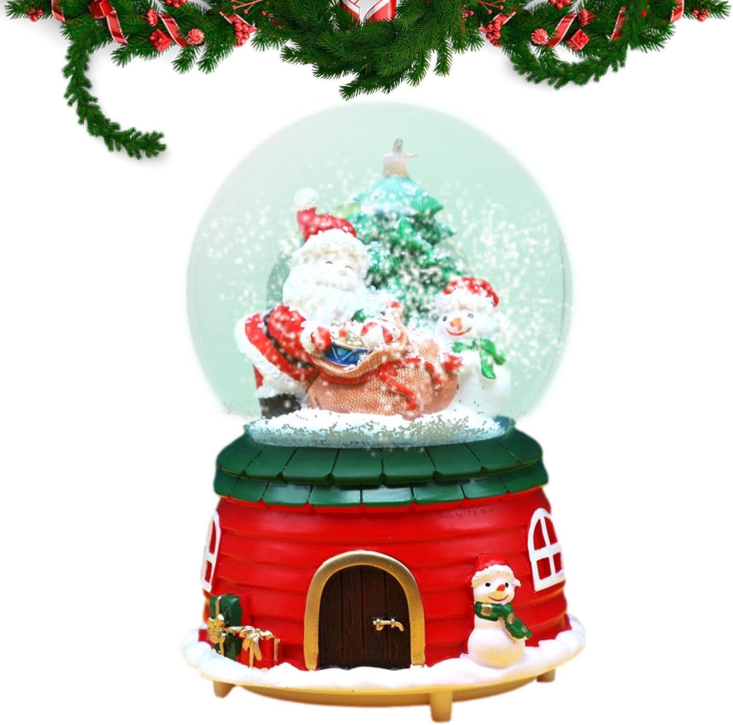 Christmas Snow Globe - Snow Globe, Riding Elk Musical Box | Christmas Snow Globes with Music Box, Battery Operated Lighted Crystal Ball Lanterns
