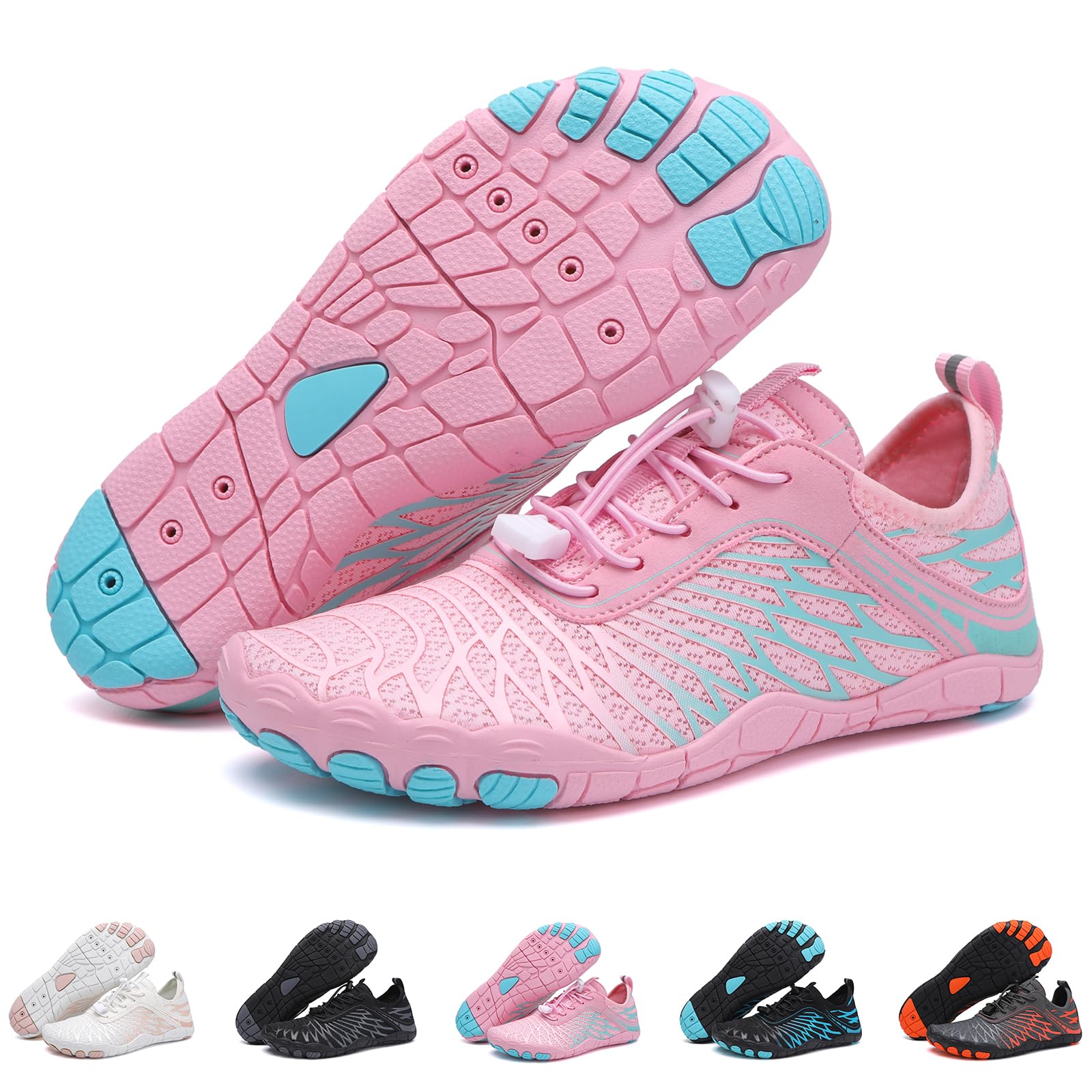 Barezoey 2025 New Barefoot Shoes for Women Mens,Hike Barefoot Shoes Womens Footwear,Comfortable & Non-Slip Barefoot Vitality Shoe Women's Athletic Footwear,Wide Toe Box Water Shoe for Women Men