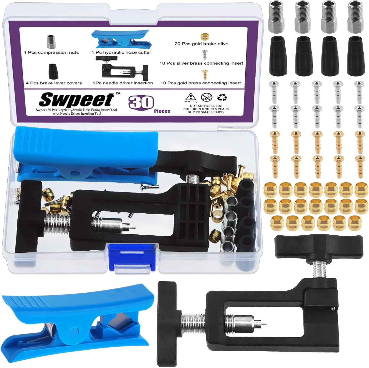 Swpeet 50Pcs BH59 Disc Brake Cable Hose Cutter with Bicycle