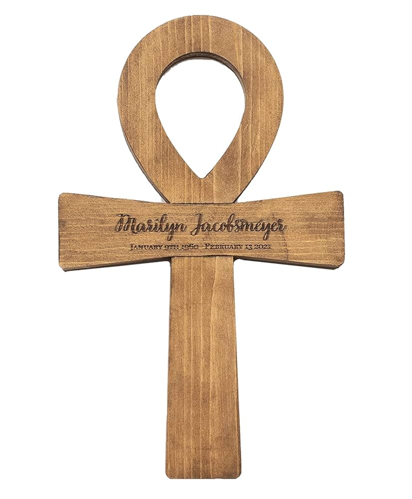 Amazon.com: Memorial Wood Cross | Small Wood Burial Grave