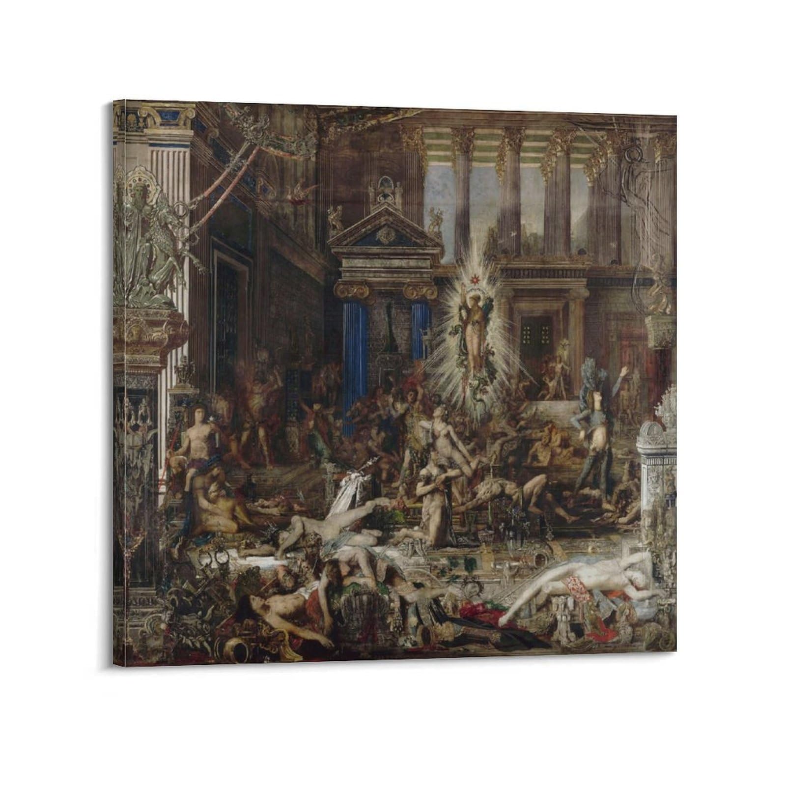 Gustave Moreau Peintures The Suitors affiche encadrée 50x50 - 6