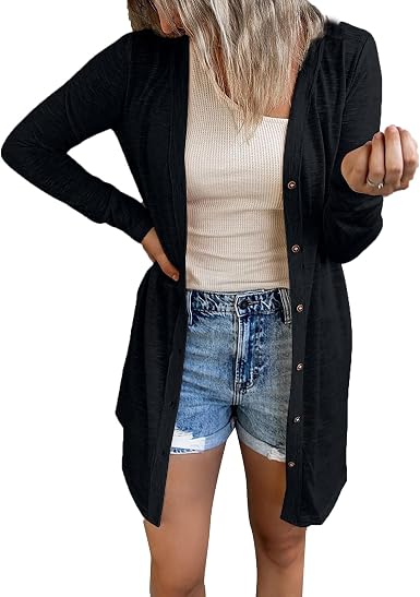 keepmore Women Casual Cardigan Knitted 
