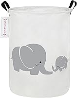 Vista 26 de QUEENLALA Cesta de Almacenamiento Grande, Cesto de Ropa Sucia/Baño/Decoración del Hogar/Cesto de Almacenamiento Redondo Plegable, Cesto para Niños