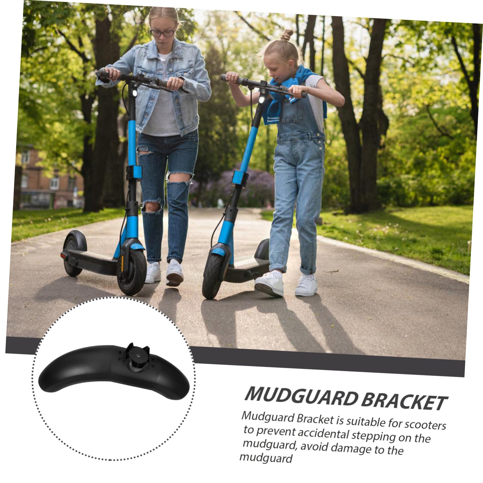 TOYANDONA Support De Garde-Boue De Remplacement pour Scooter Arrière Accessoires De Modification en Plastique Noir