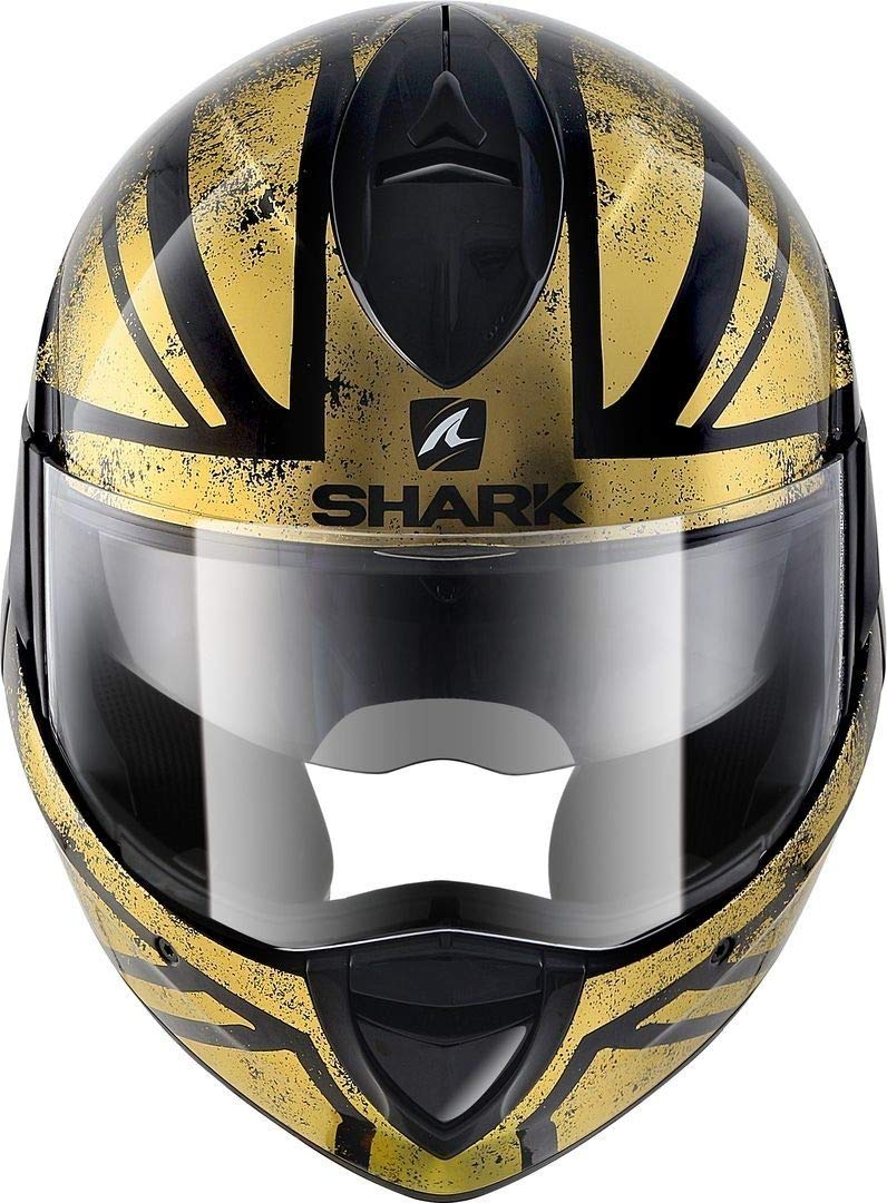 SHARK NC Casco Per Moto, Hombre, Gris/Amarillo, XS
