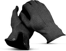 THE MASONIC COLLECTION - Plain Cotton Gloves for Men - Soft & Lightweight - Washable & Reusable Material - Popper Snap Fastening - Freemason Gifts for Men