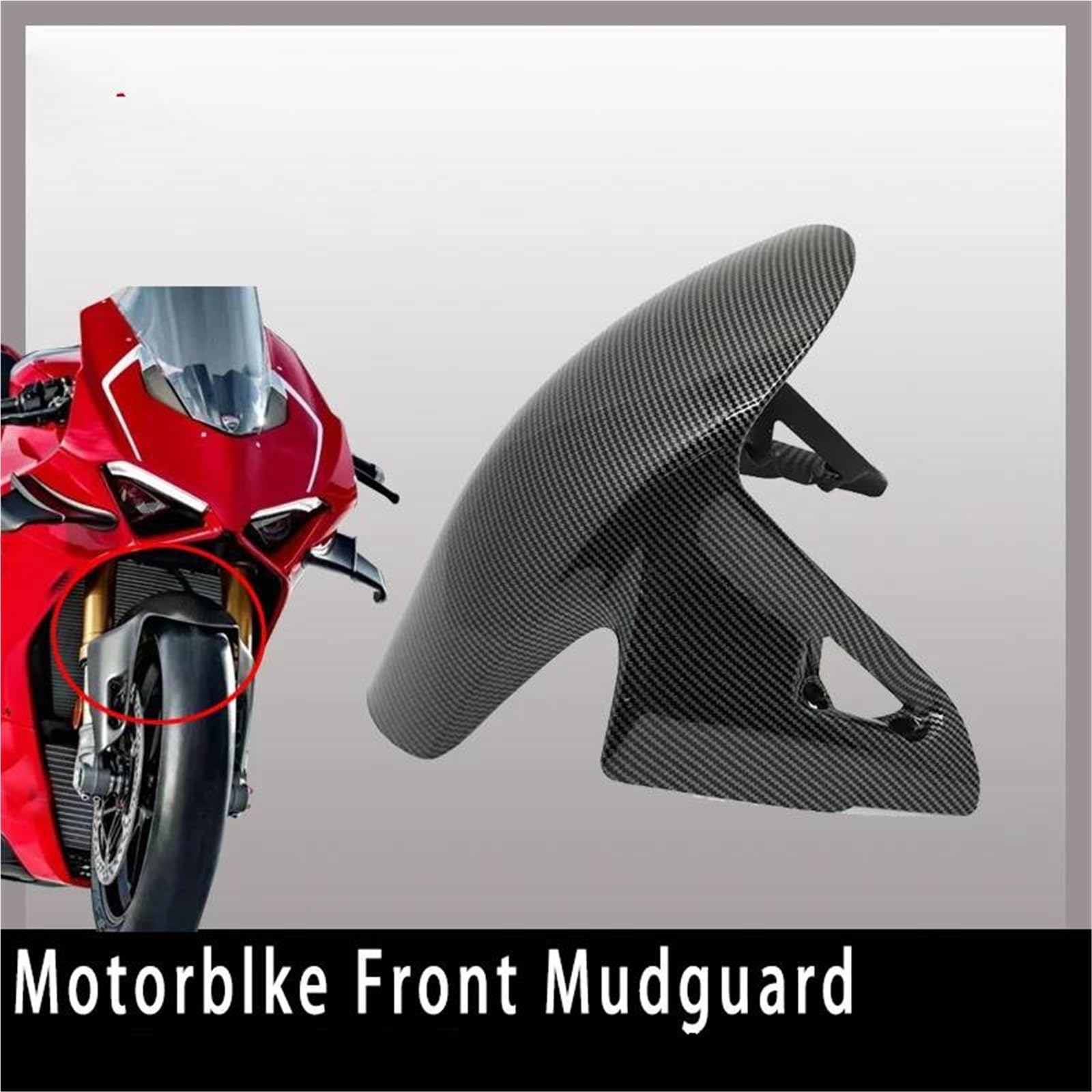 para Ducati para Panigale para Streetfighter V2 V4 V4S V4R 2018-2023 Guardabarros Rueda Delantera Aleta Carenado