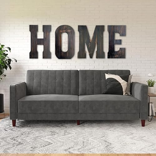 Miniatura 3 de Arte de pared con letras grandes para sala de estar, baño, dormitorio y decoración del hogar, letras rústicas de granja para apellidos familiares,