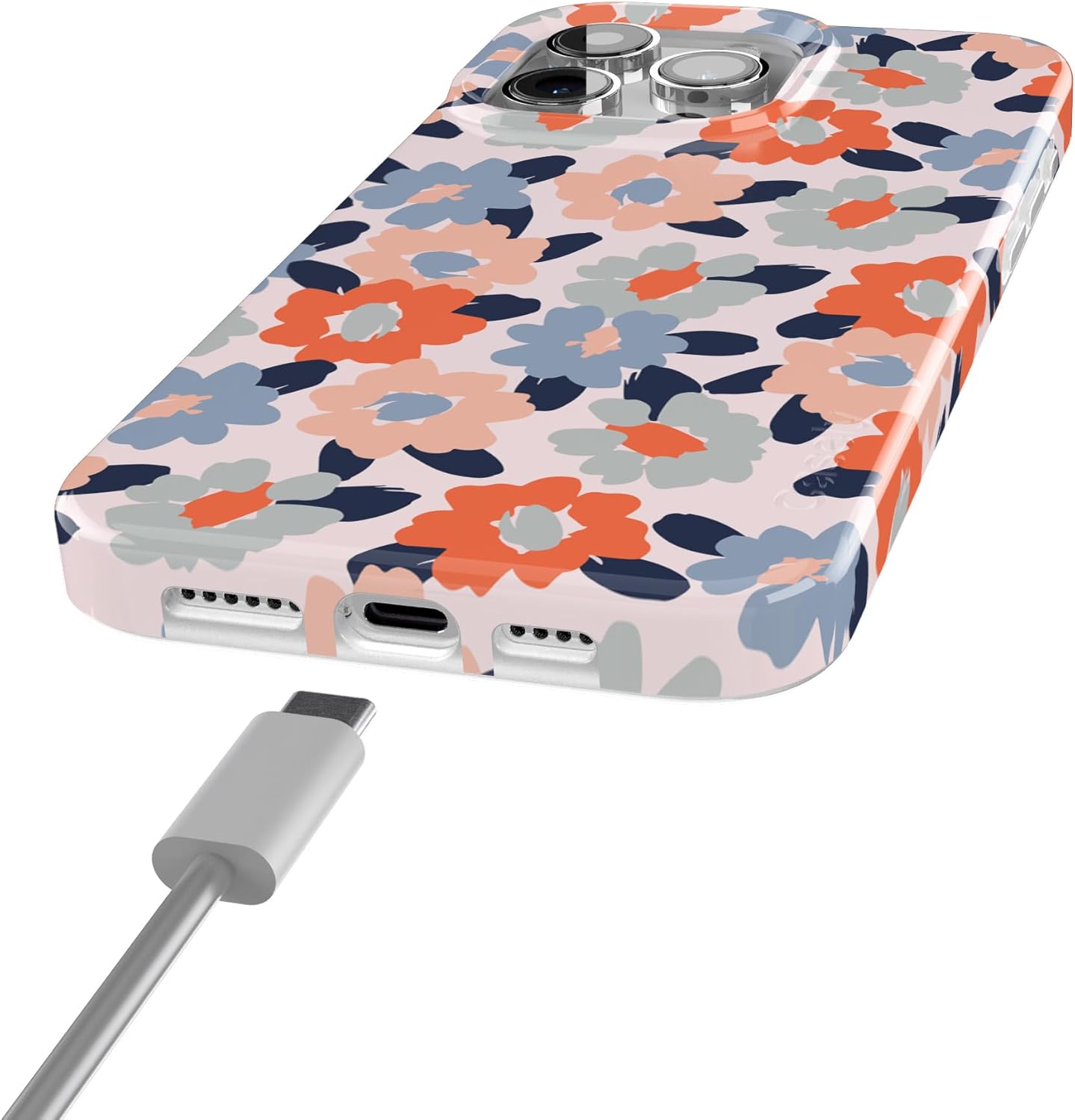 Casely iPhone 14 Pro Max Case | Field of Flowers | Pastel Floral | Compatible with MagSafe | Classic Ultra Slim Design