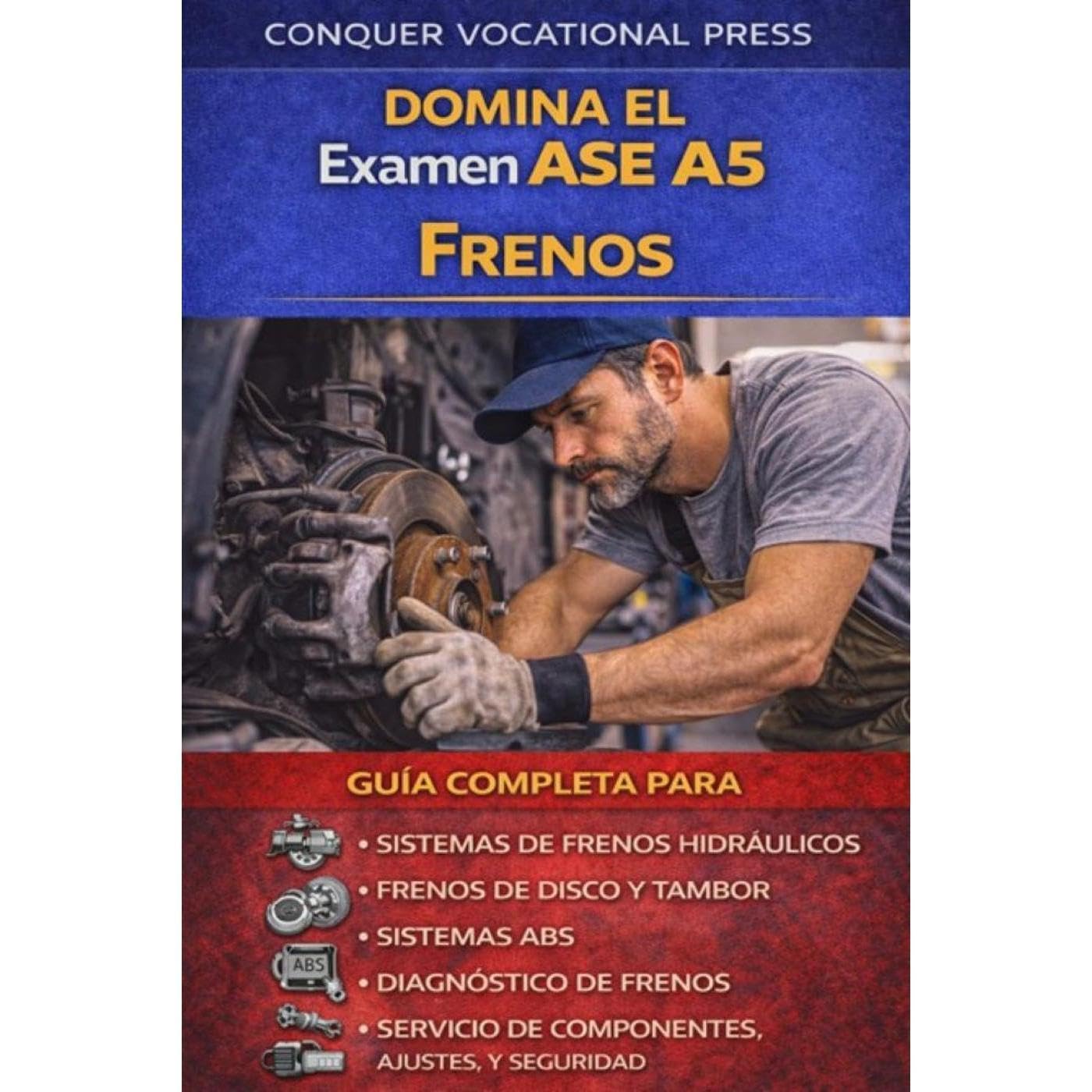 Domina el Examen ASE A5 Frenos: Guía Completa para Sistemas de Frenos Hidráulicos, Frenos de Disco y Tambor, Sistemas ABS, Diagnóstico de Frenos, Servicio de Componentes, Ajustes, y Seguridad    
	                
	            

                 
                        Audible Audiobook 
                  
                        – Unabridged