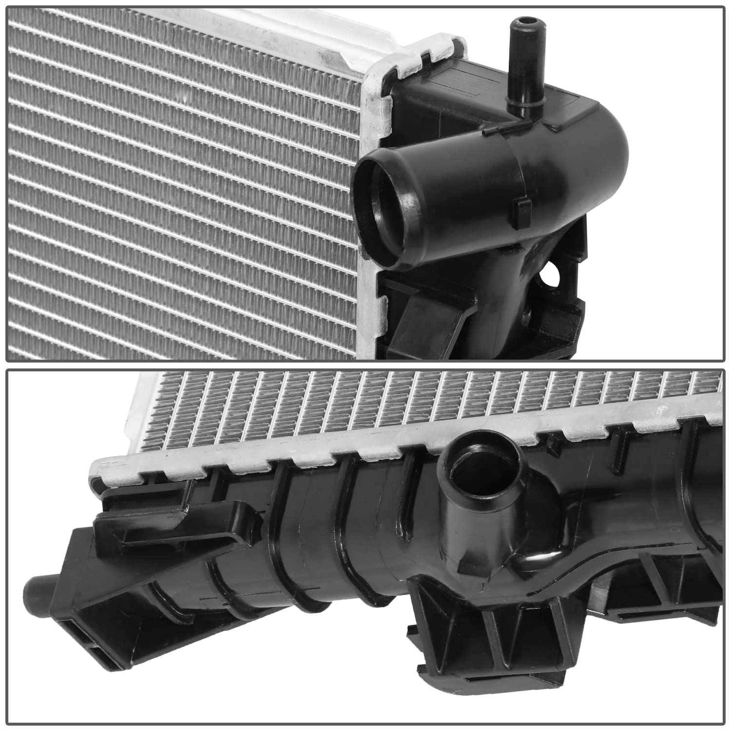 カー DNA Motoring OEM-RA-13413 1列アルミニウムコアラジエーター 14-19