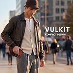 VULKIT Porte-carte Slim Wallet pour hommes Pop Up RFID Blocage de la conception minimaliste du portefeuille métallique jusqu'à 11 Cartes