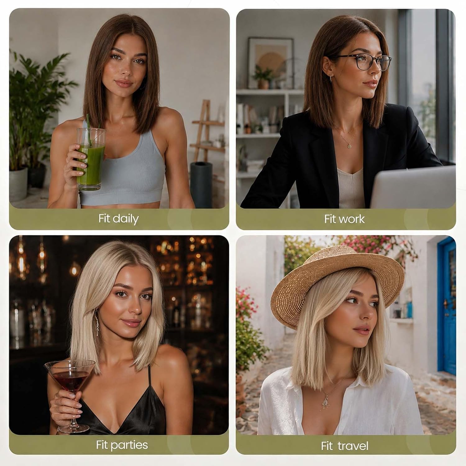 Human Hair Wig Blend Lace Front Wig Glueless Wigs for Women with Thin Hair Layered 14 Inches 13"×5"×1" SilkHug HD Lace Natural and realistic Mixed Blonde(TT416825#)