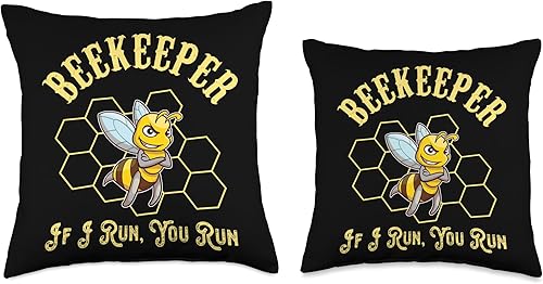 Miniatura 3 de Funny Run Humorous Beekeeper Sayings Jokes Throw Pillow, 18x18, Multicolor