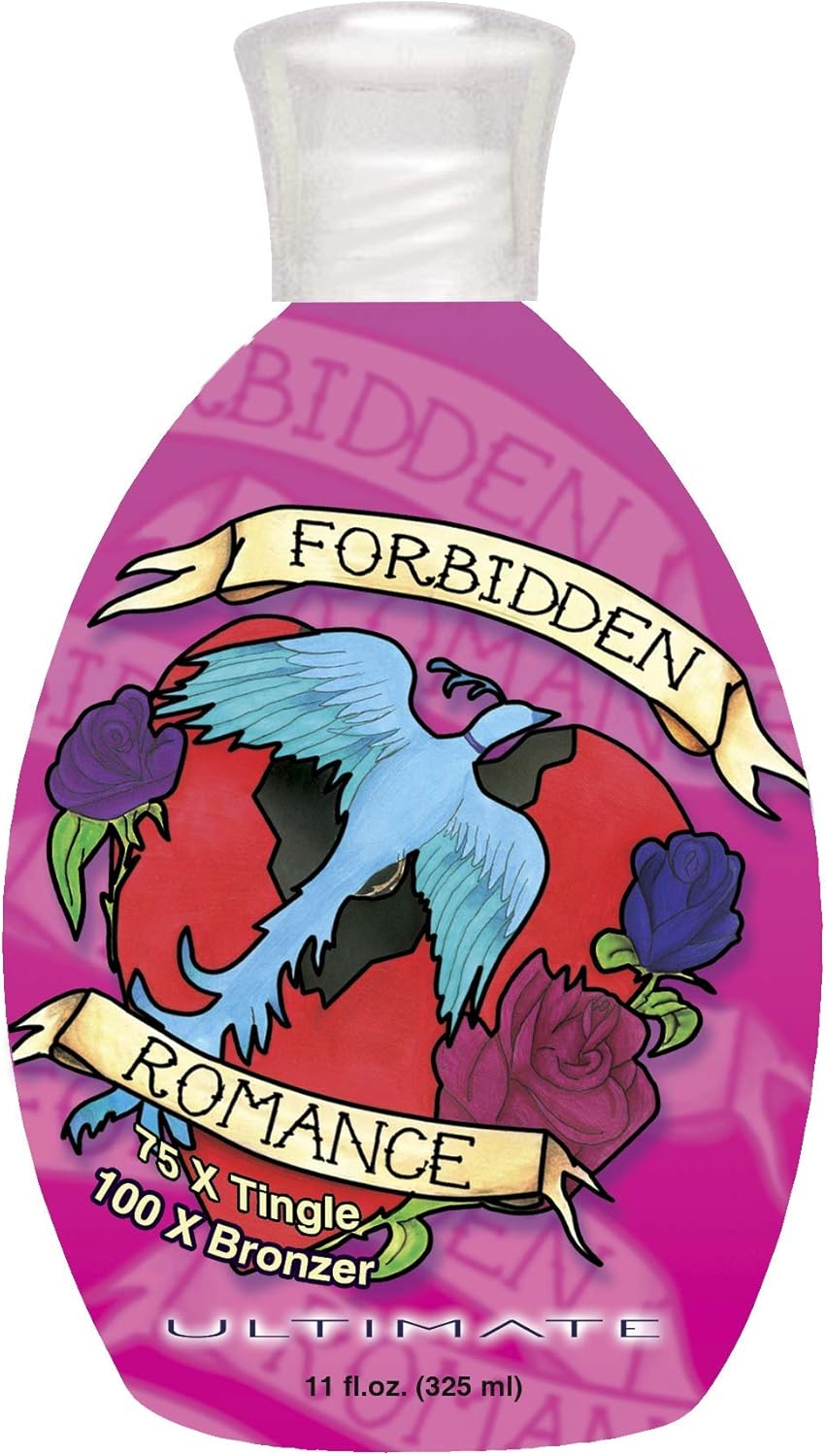 Ultimate FORBIDDEN ROMANCE 75x Tingle 100x Silicone Bronzer Tanning Lotion 11 oz.