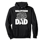 Cool Ball Python Design For Dad Men Snake Lover Ball Python Pullover Hoodie