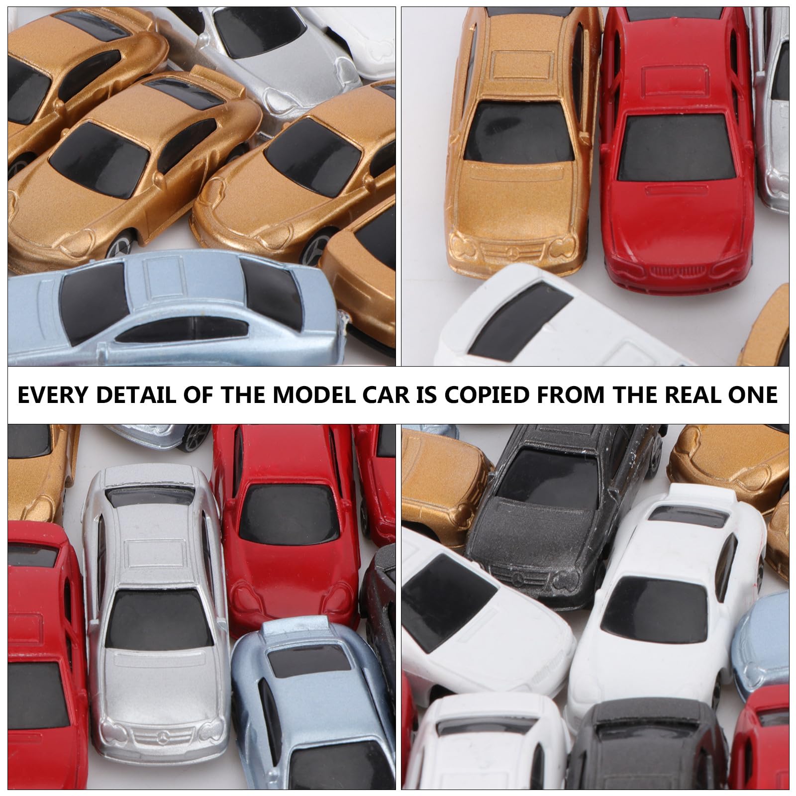 GALPADA Modelos de Coche 1: 75 de Plástico, 50 Piezas para Niños | Miniaturas Realistas y Delicadas, Ligeras y Portátiles, para Diseño y Juego