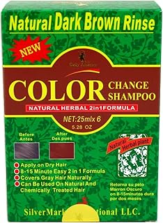 Deity Shampoo Color Change Kit Natural Herbal 2N1 Dark Brown