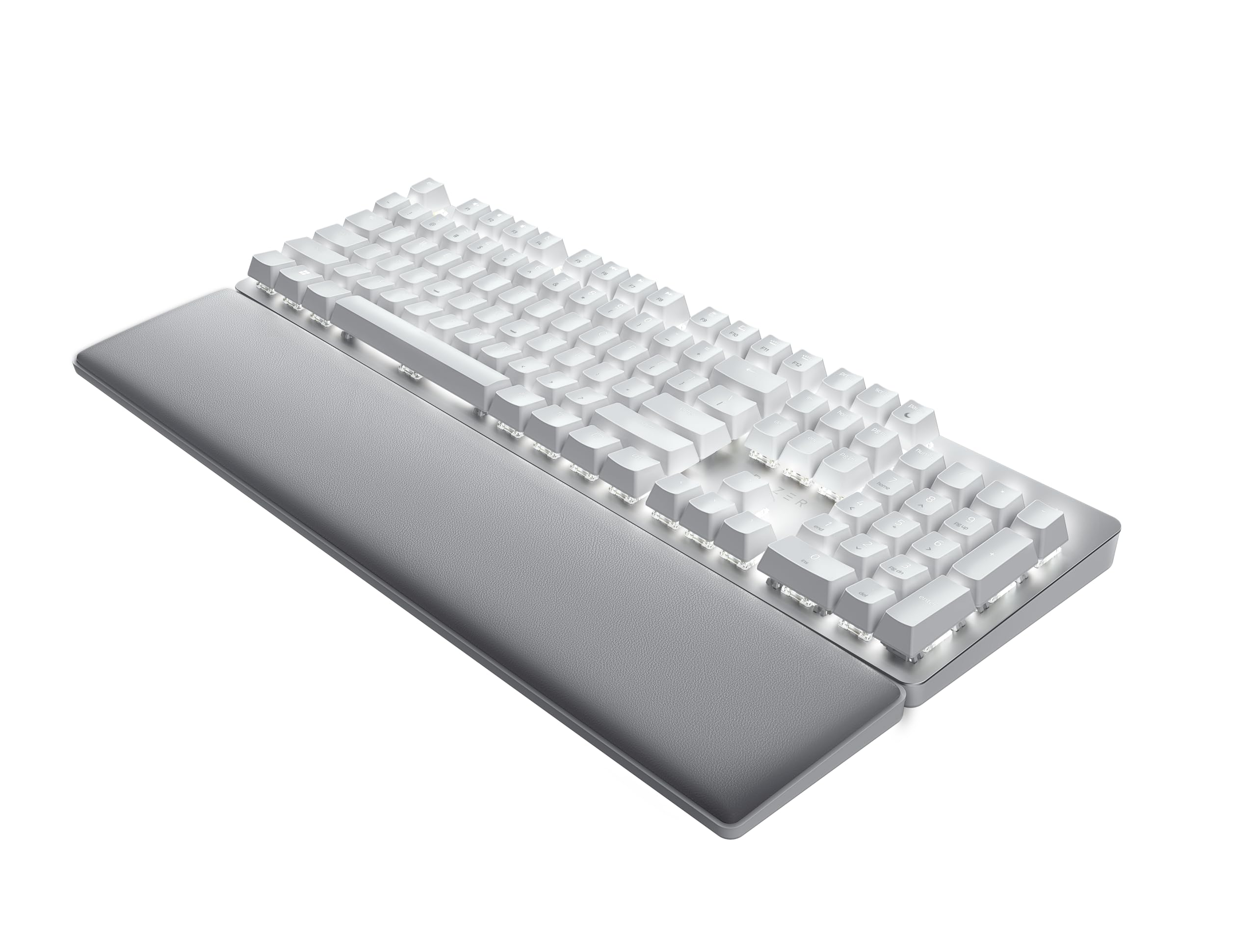 Razer Pro Type Ultra - Teclado Mecánico Inalámbrico para Máxima Productividad (Interruptores Lineales, Almohadilla de Piel Sintética, Multidispositivo, Bluetooth) QWERTY US Teclado | Blanco