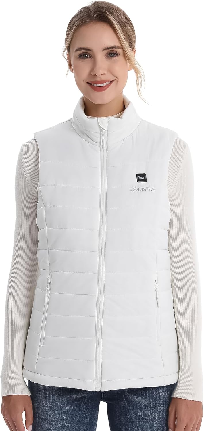 Venustas Women's Heated Vest with Battery, Lightweight Quilted Vest for Women
