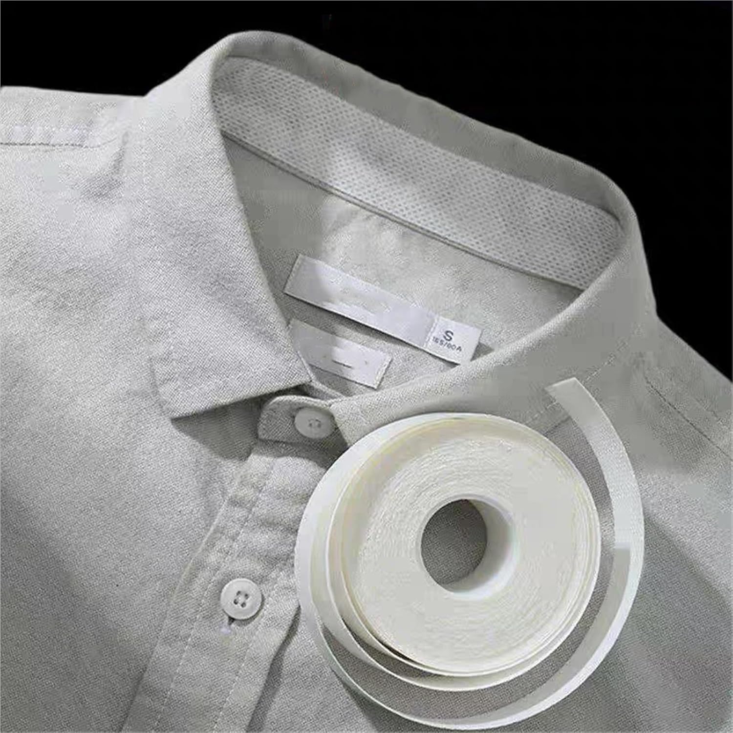 Collar Protectors For Shirts 8rolls Disposable Self-Adhesive Collar Stickers Women Men Shirt Neck Liners Sweat Pads