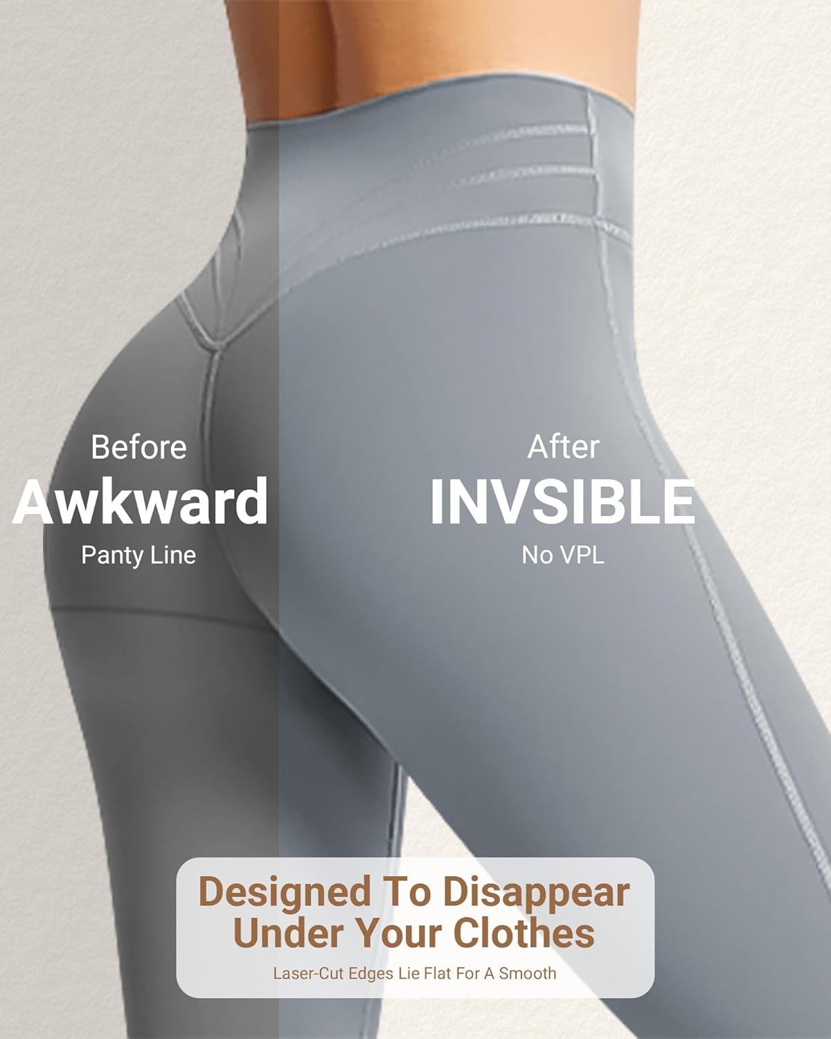 Cevapro Seamless Underwear for Women With Soft Lace Waistband, No Show Laser Cut Lace Panties Women Underwear Seamless 5 Pack - Image 2