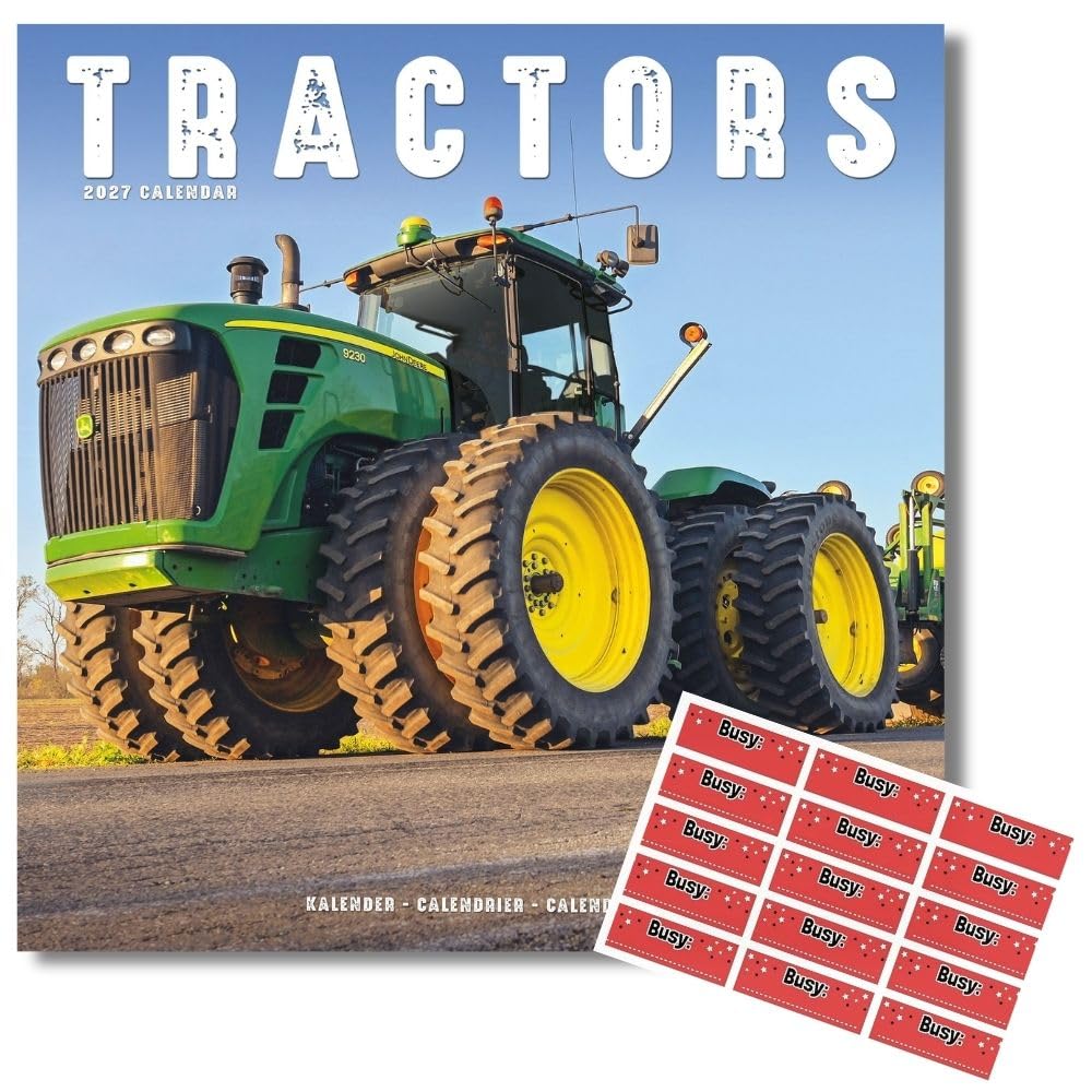 Avonside Tractors 2027 Square Calendar with Organisational Stickers