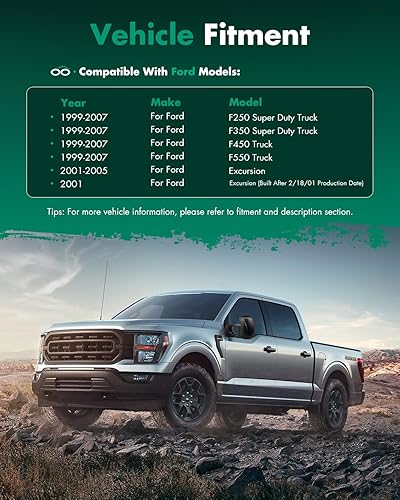 Miniatura 7 de SCITOO Espejos de remolque compatibles con Ford 1999-2007 para Ford para F250F350F450F550 Super Duty Pickup Truck Espejos de potencia ajustada,