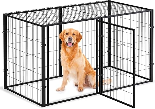 Jaula para perros grandes, 55 pulgadas de largo x 31.5 pulgadas de alto, jaula para perros grandes, jaula para perros, perrera, corral para