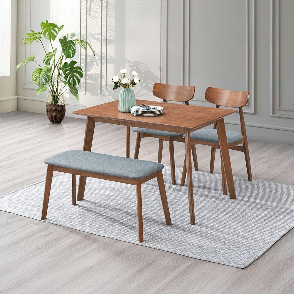 Danube Home Gemson 1+2+Bench 4Seater Dining Set | 4-Piece