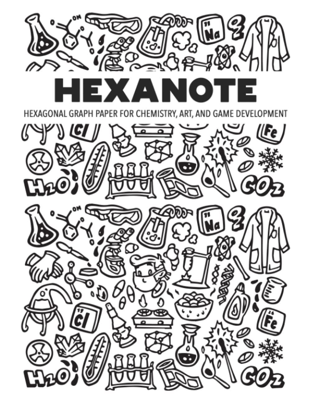 Hexagonal Graph Paper Composition Notebook (1/4 inch Hexagons): Perfect Hexagonal Notebook For Organic Chemistry, Game Developers & Artists