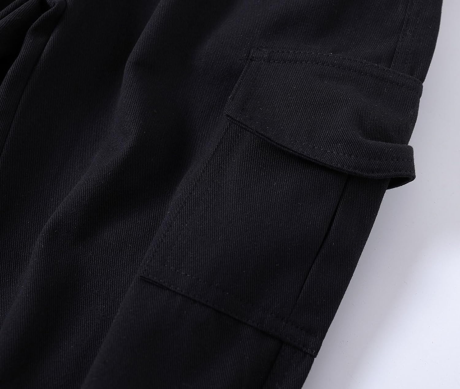 Little Boys Cargo Jogger Pants Toddler Kids Multi Pocket Twill Casual Trousers with Elastic Hem (Age 2-7Years) - Image 5