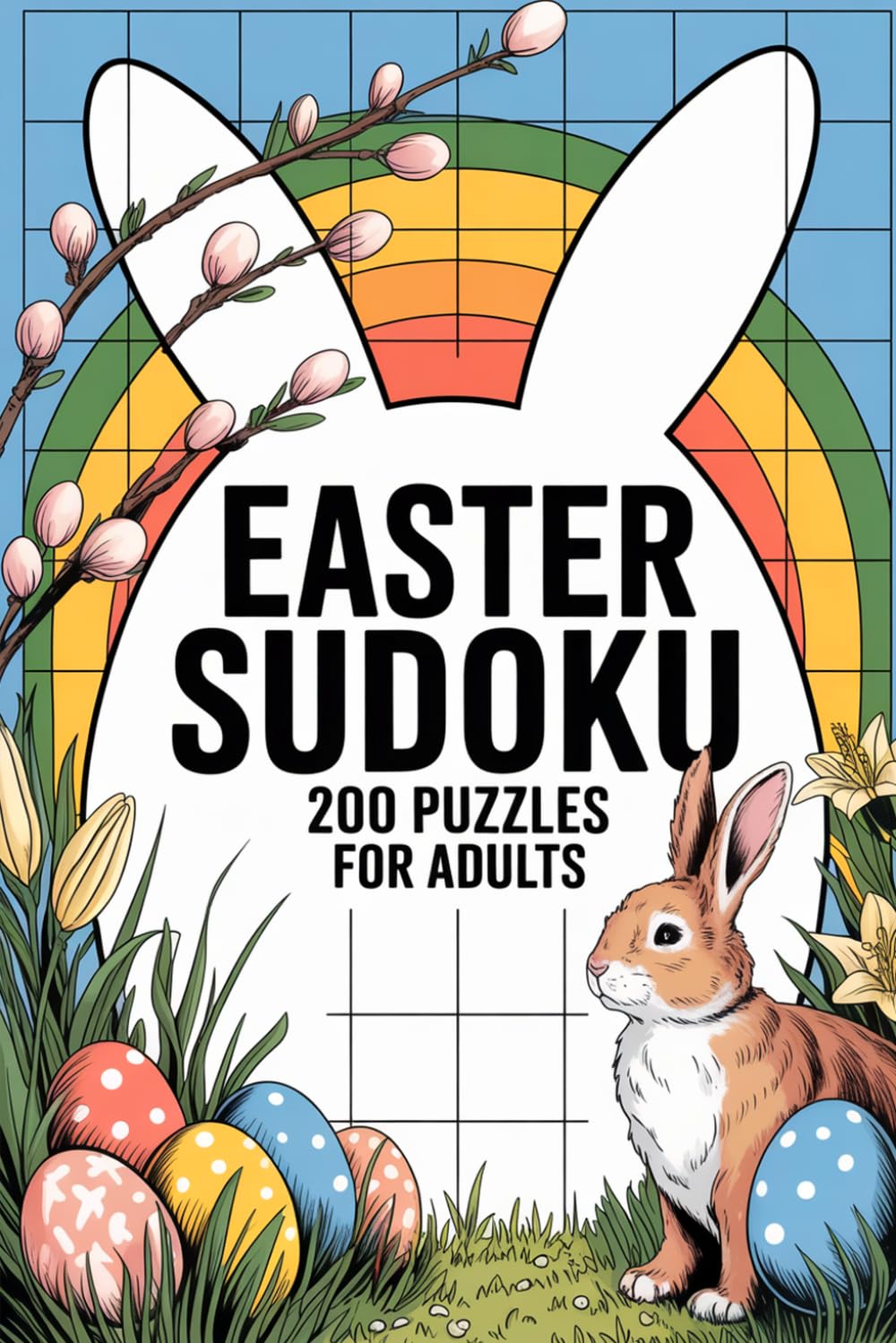 Easter Basket Stuffers for Adults: 200 Easy, Medium and Hard Sudoku Puzzles With Full Solutions | Easter-Themed Brain Games for Adults and Seniors