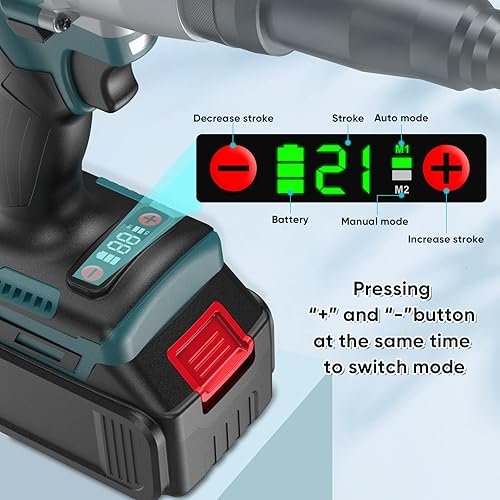 Miniatura 8 de Herramienta eléctrica inalámbrica 2 en 1 para remache/tuerca para Nutser(10-24 pulgadas y 1/4 pulgadas y 5/16 pulgadas y 3/8 pulgadas), remaches