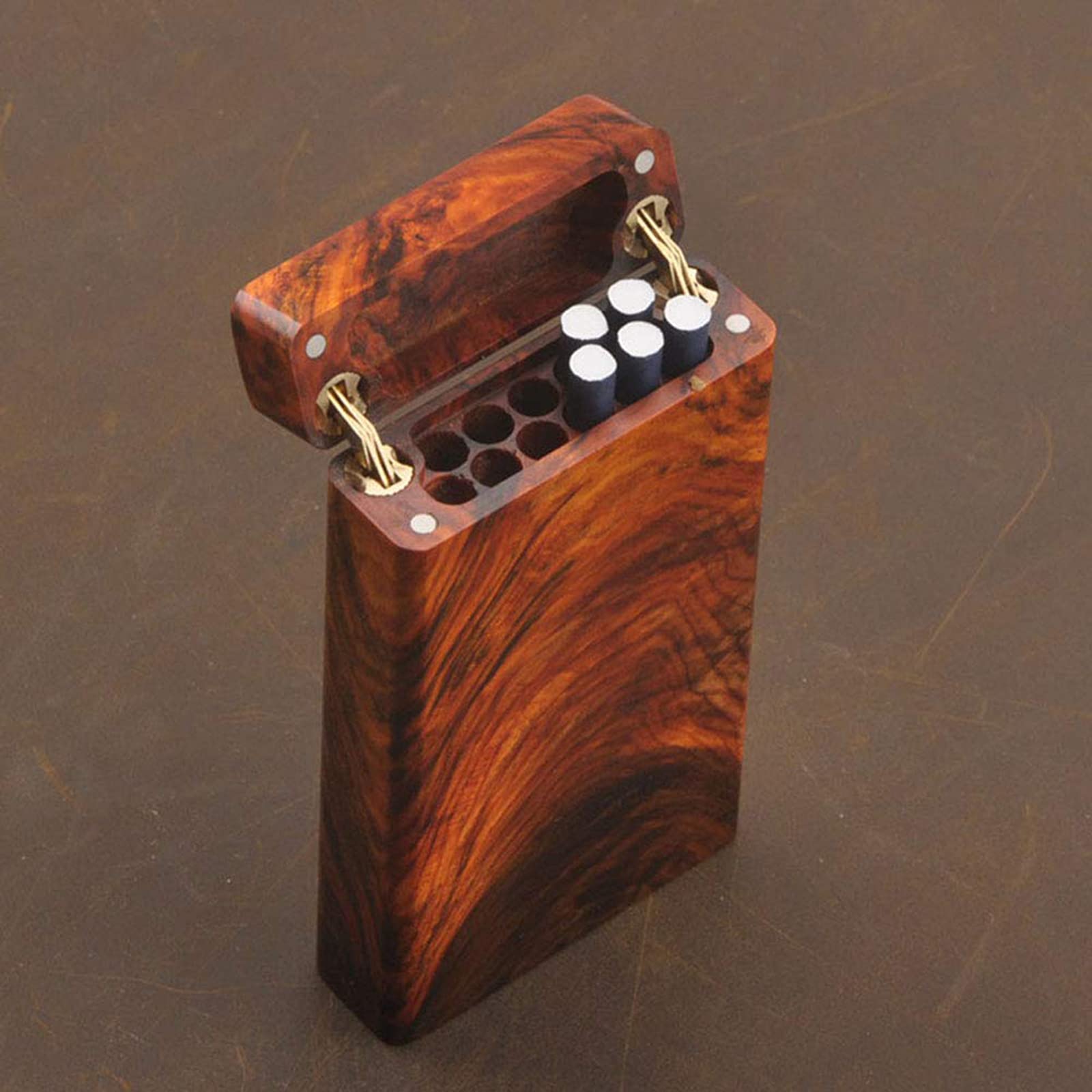Etui na papierosy Slim Portable Drewniane etui na papierosy Magnetyczna adsorpcja Clamshell Kreatywny design sterowania Etui na papierosy
