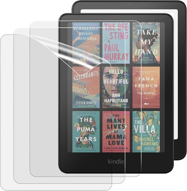3 Pack Screen Protector for 7" Kindle Paperwhite 12th Generation 2024 and Kindle Colorsoft Signature Edition, Anti-Glare Matte PET Full-Coverage Protective Film