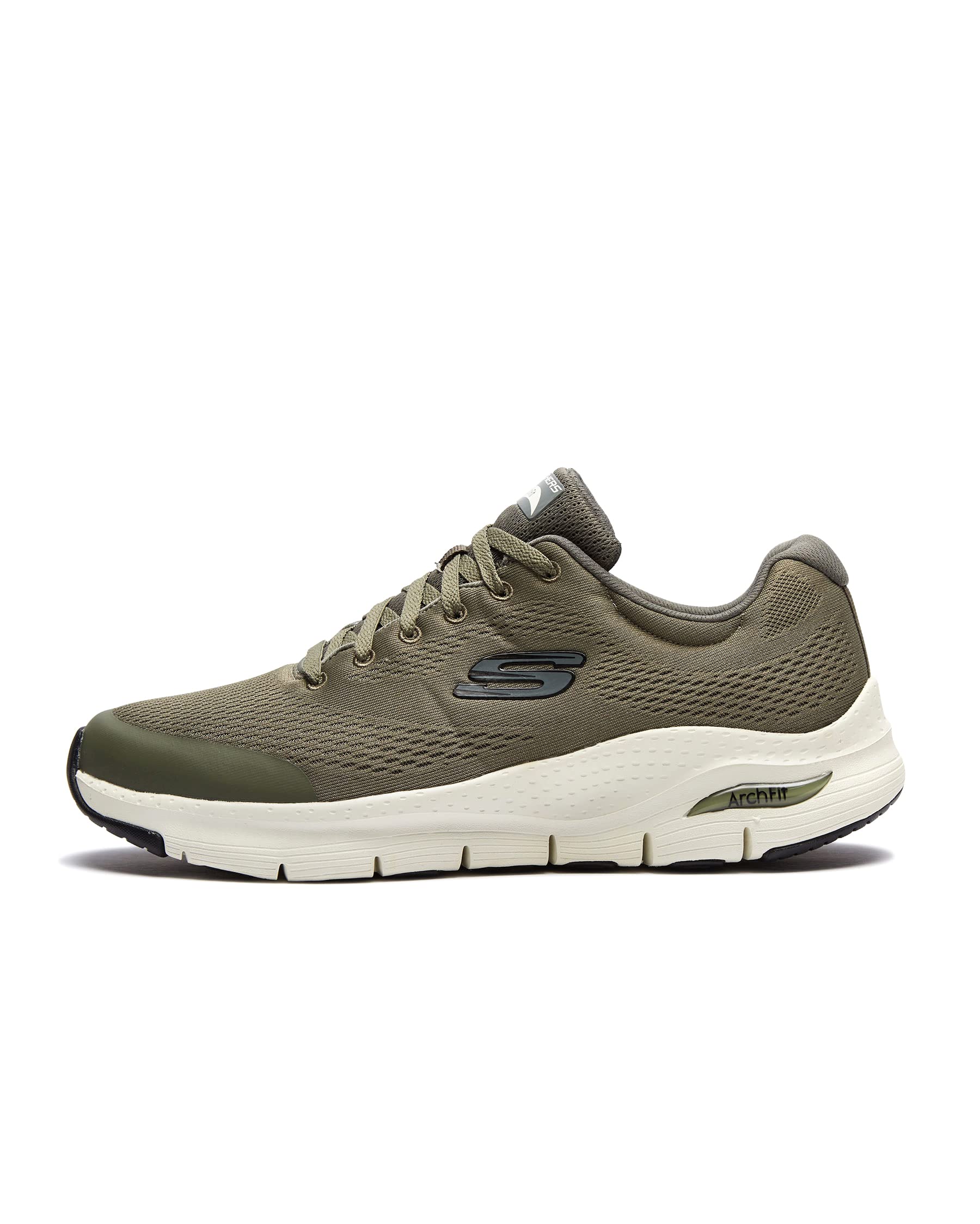 Skechers Men's Arch Fit Sneaker,Olive Textile/Synthetic/Trim,6.5 UK