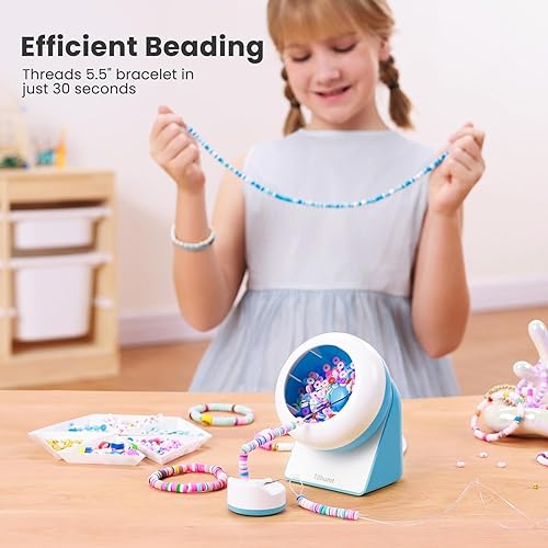 Vista 21 de Tilhumt Juego de 2112 cuentas para hacer 18 pulseras de la amistad, kit de fabricación de pulseras con 12 colores de cuentas de arcilla polimérica