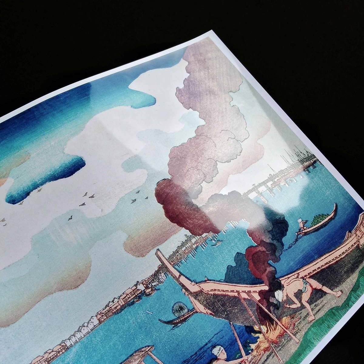 Amazon.co.jp: 歌川国芳『東都三ツ股の図』浮世絵 アート 光沢