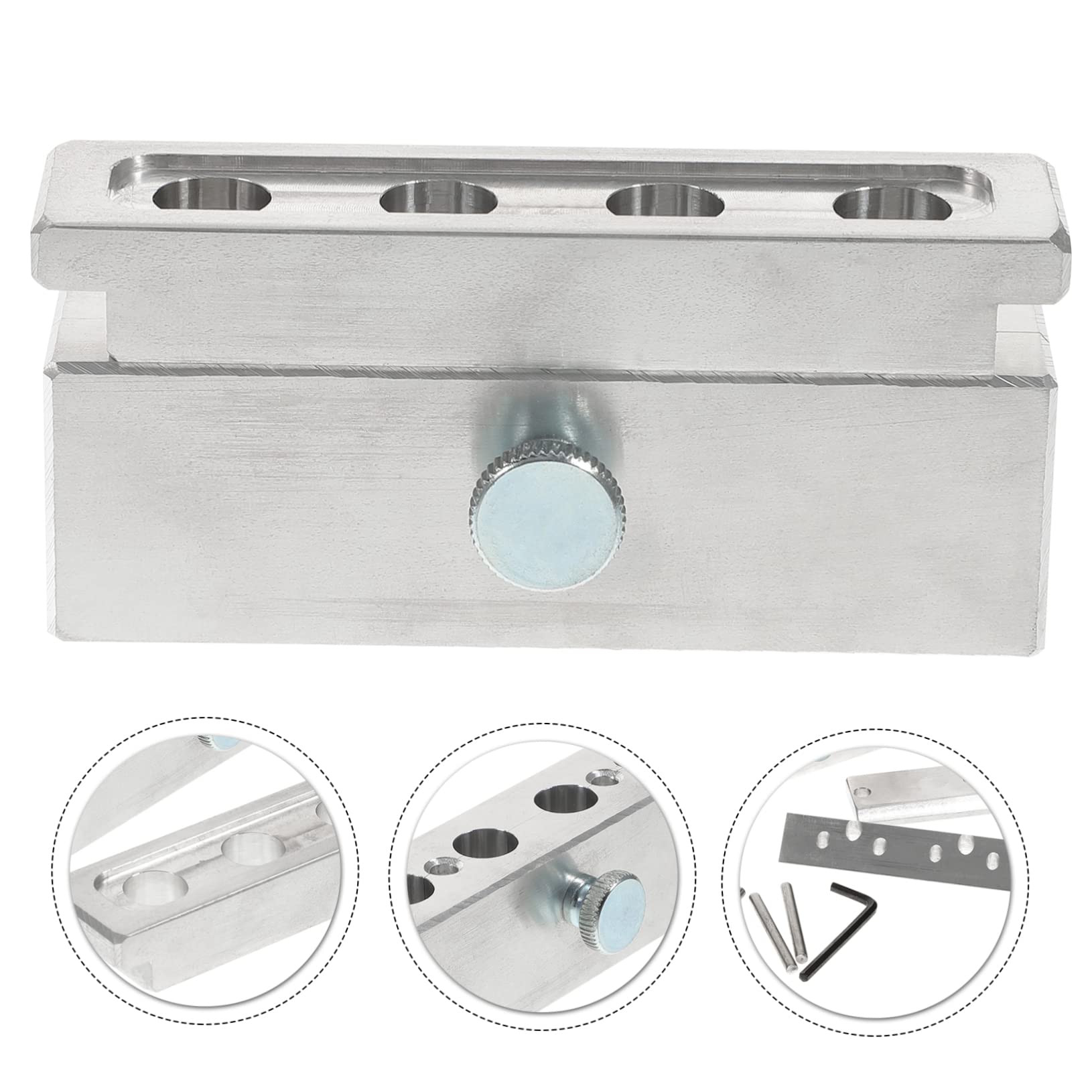 VICASKY 4-loch Lippenstiftform aus Aluminiumlegierung Lippenbalsam Satz Glänzend Poliert Leicht zu Tragen für Selbstgemacht Anwendung