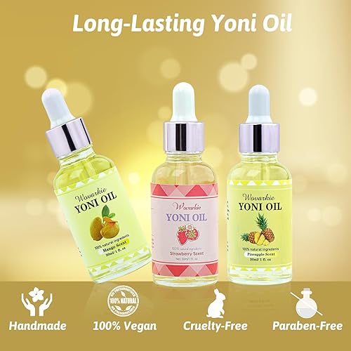 Miniatura 4 de Yoni - 3 paquetes de aceite esencial para mujeres, desodorante íntimo de aceite femenino 100% natural para mujeres, elimina el olor y el pH