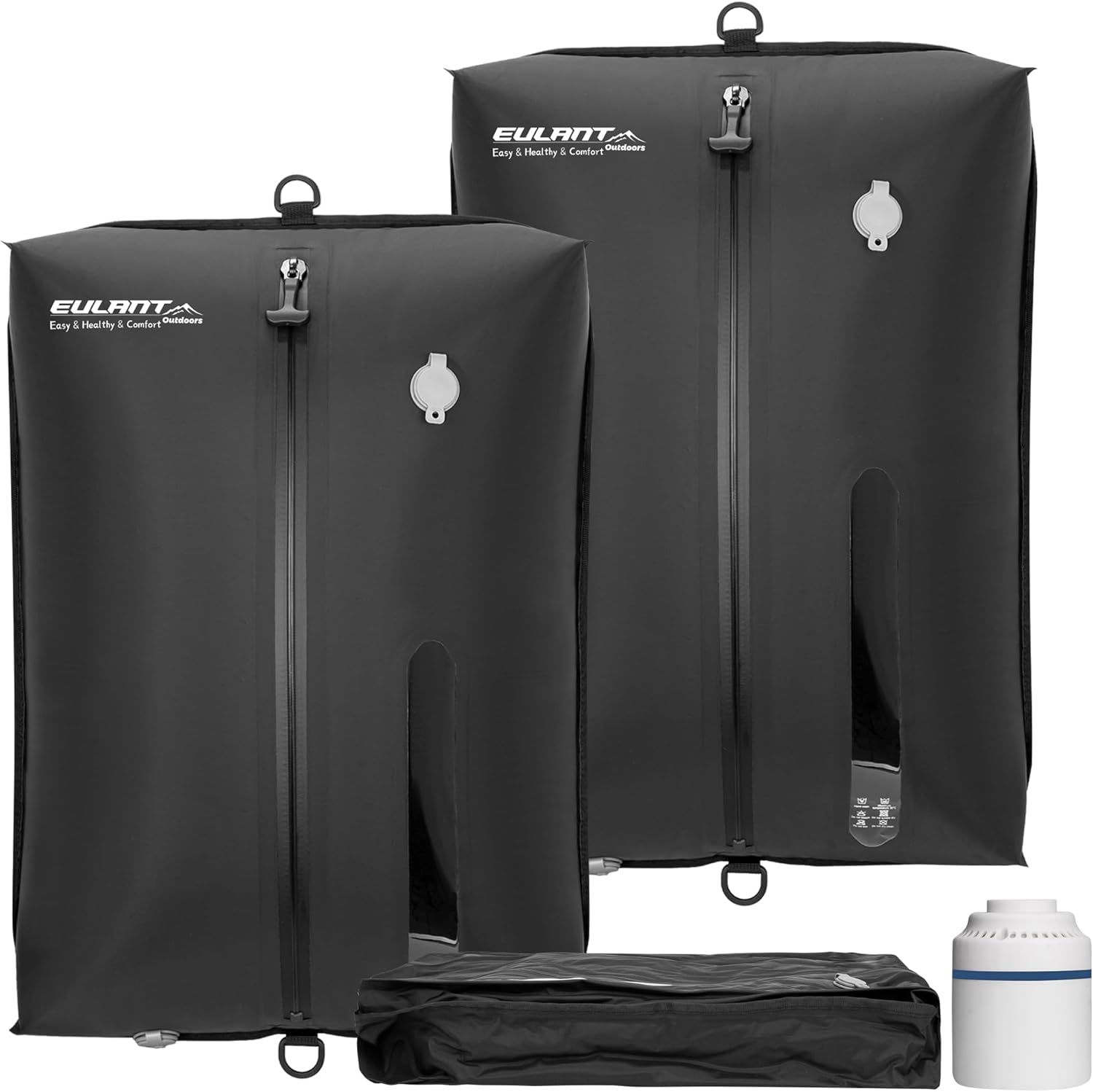 Reusable Vacuum Bags for Travel With Pump,Professional Waterproof IPX8 Vacuum Compression Bag for Suitcases Backpack,Space Saver Bags Packing Organizers for Clothing Packing(2PACK+PUMP)