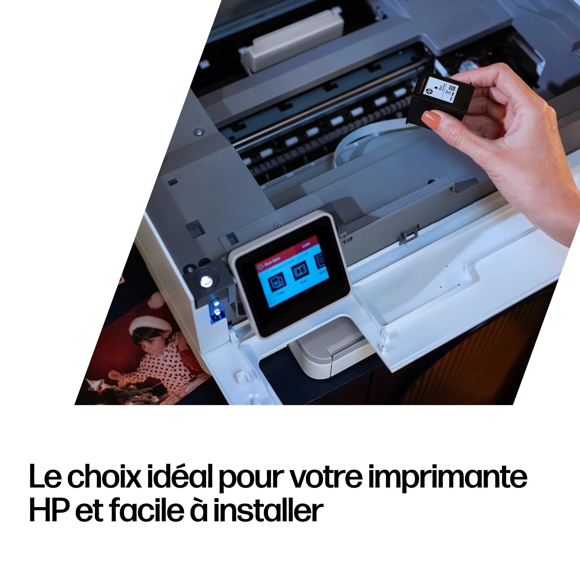 HP 308, Noir et Tricolore, 6L6S6UE, Pack de 2 Cartouches d’Encre Original, Compatible avec Les Series d'Imprimantes HP Envy 6110, 6120, 6130, 6520, 6530