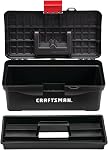 CRAFTSMAN Tool Box, Lockable, 13 in., Red/Black (CMST13004)