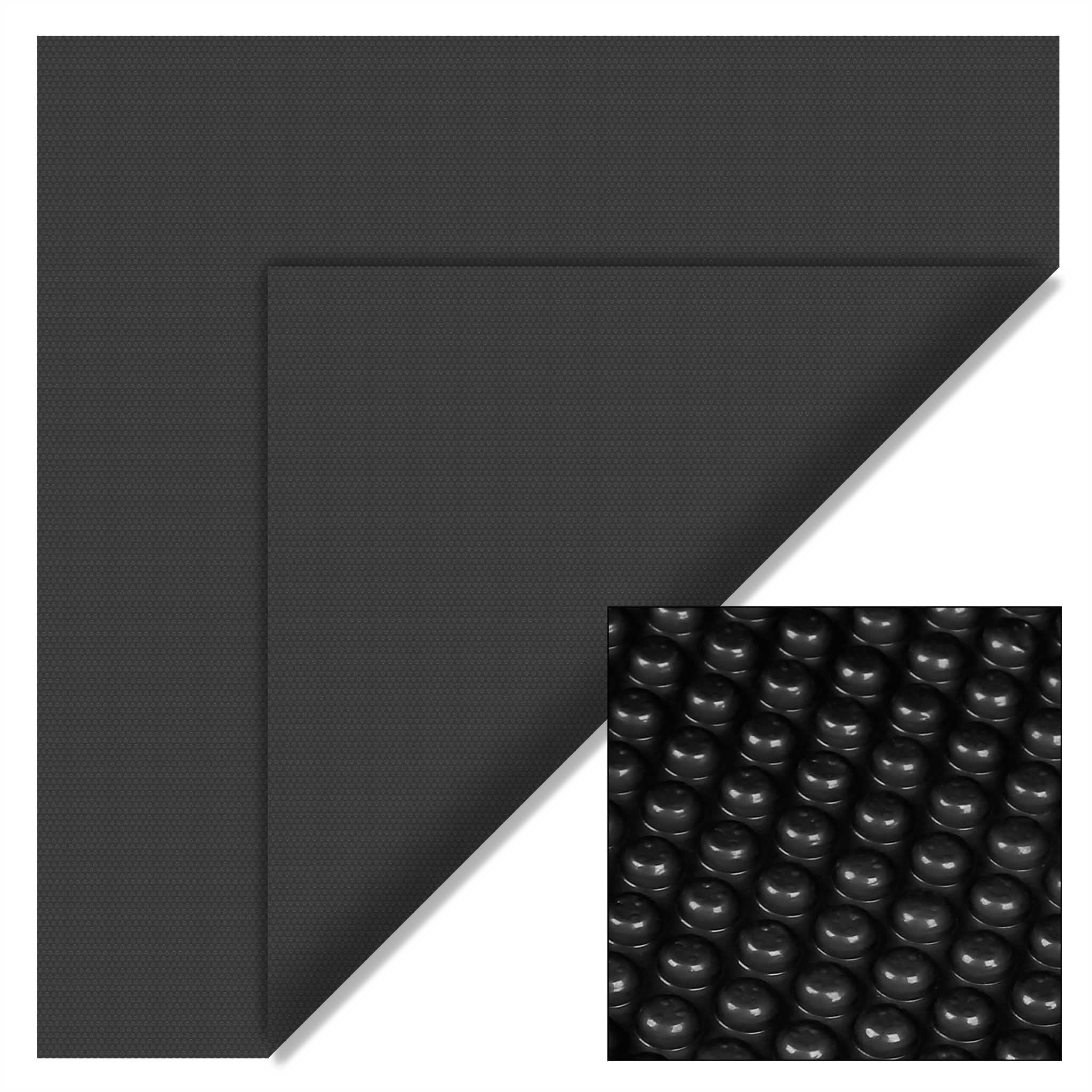 Pool Solar Heating Cover Pool Cover Pool Protection Black 4x6m 120µ