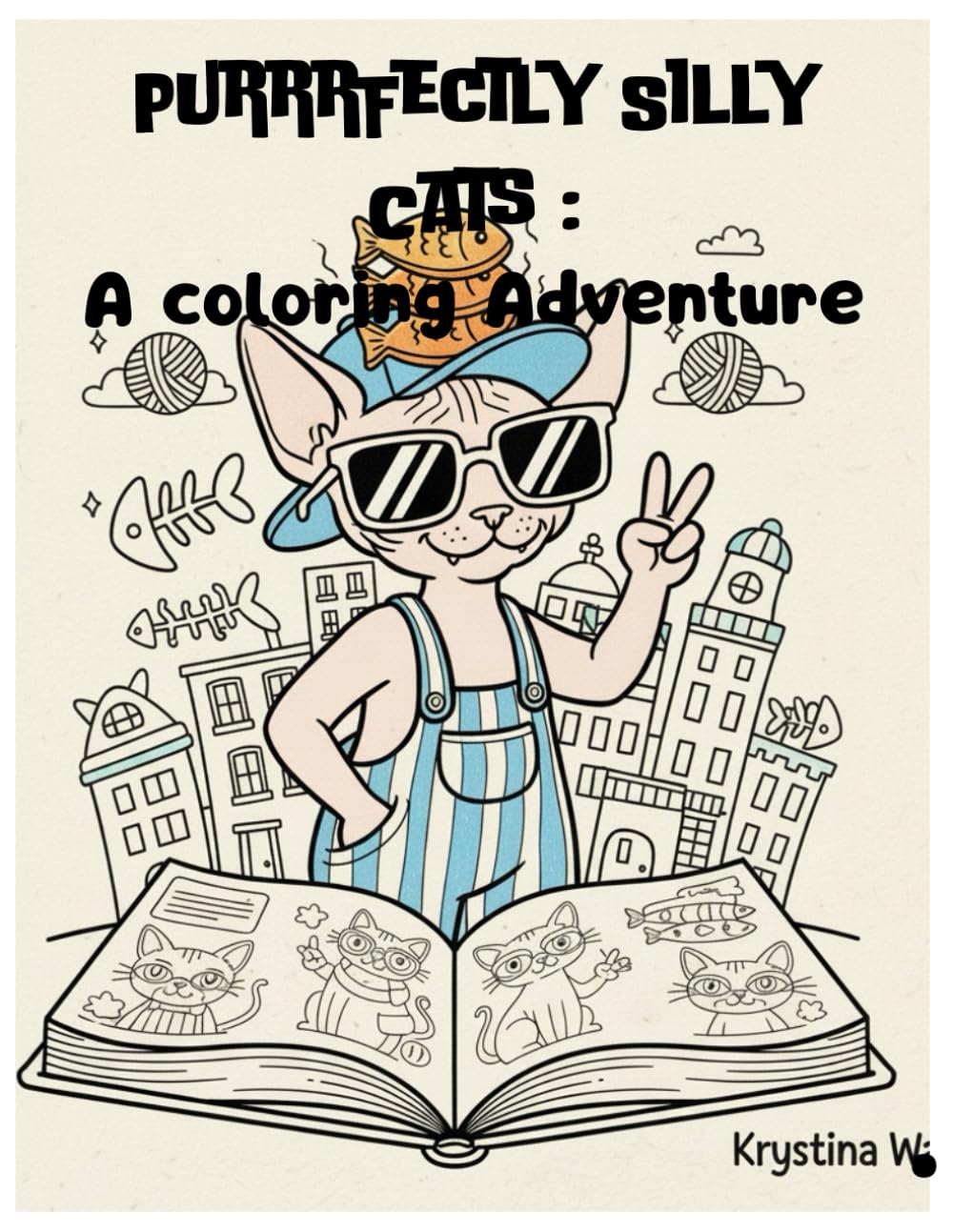 Purrrfectly Silly Cats :: A Coloring Adventure