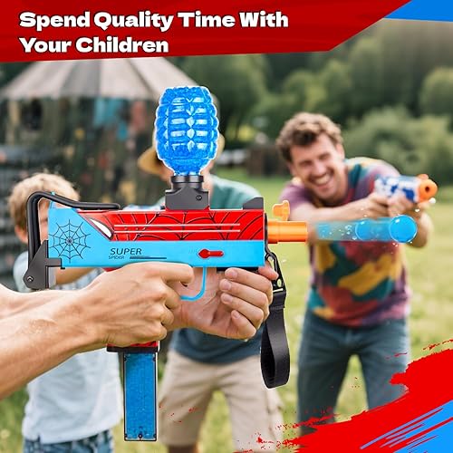 Miniatura 5 de Pistola eléctrica de gel, lanzador automático de salpicaduras, juguete al aire libre - Actividades de verano Juegos de disparos en equipo